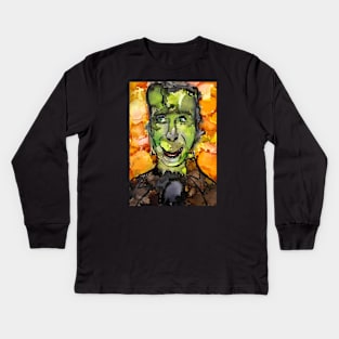 Herman Munster Kids Long Sleeve T-Shirt